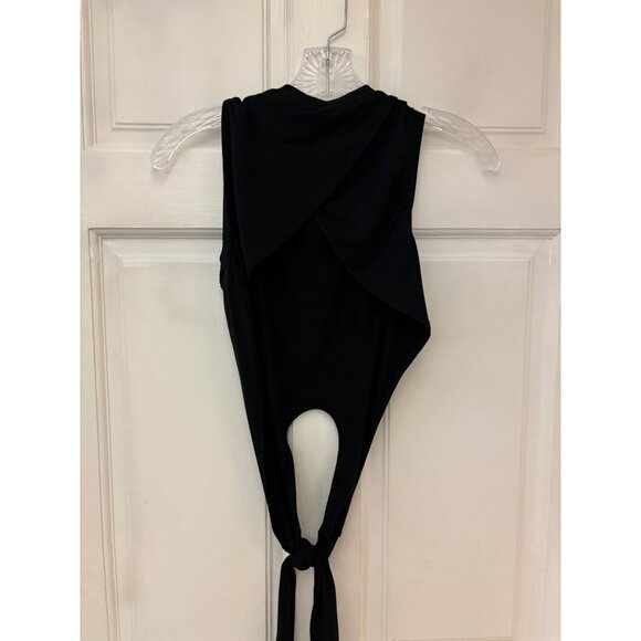 Fabletics Marissa Tie-Up Tank Black XS Sleeveless Wrap-Back Design - Picture 12 of 14